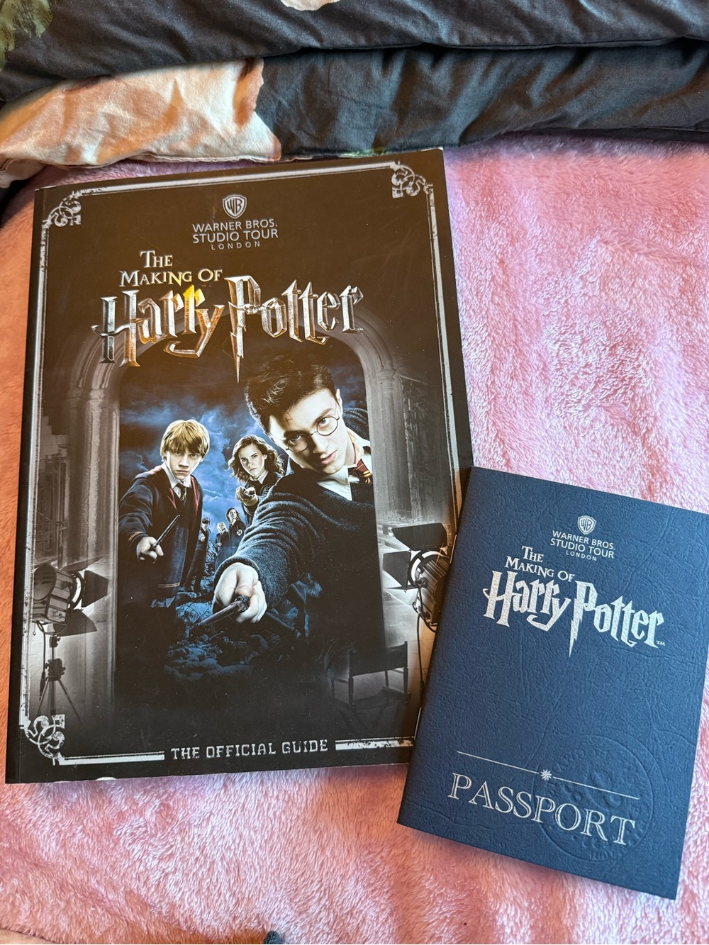 Warner Bros. Harry Potter Official Guide and Passport - Black and Pink